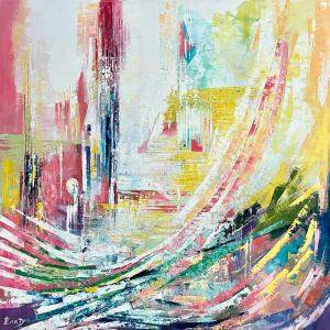 The Path Of Joy By Ella Prakash, Bahrain,2018 (50 X 50)