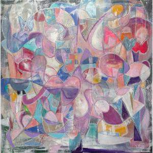 Pink Lady By Federico Pinto Schmid, Italy,2023 (90 X 90)