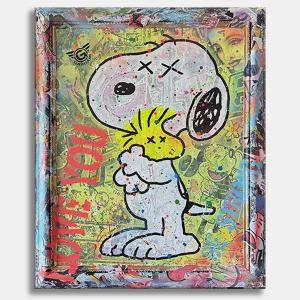  Forever Snoopy  – Original Painting on canvas by Gardani, United States,2024 (106.68 x 87.63)
