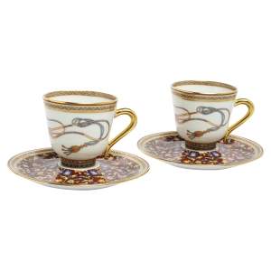 Hermes Cheval d' Orient Coffee Cup and Saucer Set