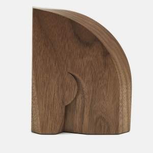 Pre Owned Hermès Alezan Bookend Naturel Walnut Wood