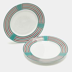 Pre Owned Hermès Attelage Or Plates Set of 2