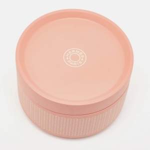 Hermes Pivoine Poudre Lacquered Wood Medium Boudoir Box