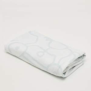 مملوكة مسبقًا Hermes Blue Horse Intarsia Cotton Baby Blanket