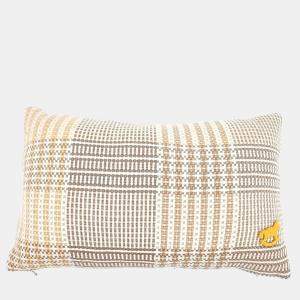 Pre Owned Hermes Beige, Brown Cashmere Cushion