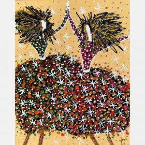 Daisy And Dolly Loves Sunshine By Inge Thogersen, Denmark,2024 (50 X 40)