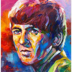 George Harrison - The Beatles By Jos Coufreur, Australia,2015 (98 X 98)