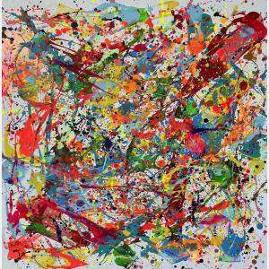 Rain Of Pigments By Juan Jose Garay, Spain,2024 (100 X 100)