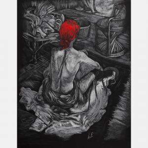 Red By Laurent Pichereau, France, 2022 (65 X 50)