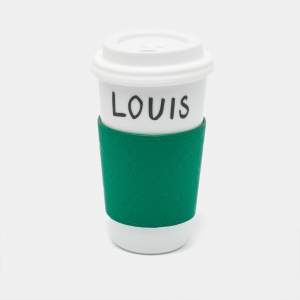 Louis Vuitton White/Green Monogram Coffee Cup 
