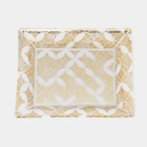 Louis Vuitton White/Gold Constellation Change Tray