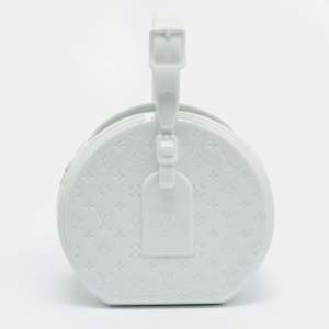 مملوكة مسبقًا Louis Vuitton Petite Boite Chapeau Vase White Monogram Porcelain