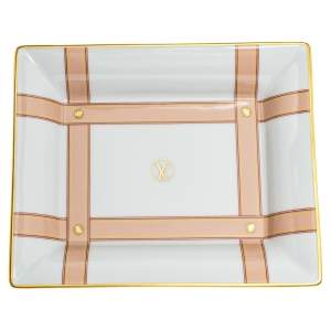 Louis Vuitton White Ceramic Marcel MM Valet Tray