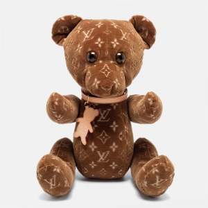 Louis Vuitton Monogram Velour DouDou Teddy Bear 