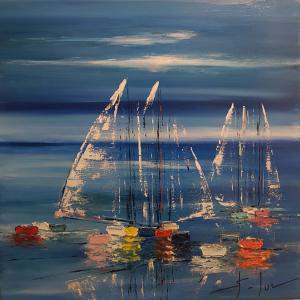 L'Ete Radieux 4 By Michel Saint-Luc, France,2022 (50 X 50)