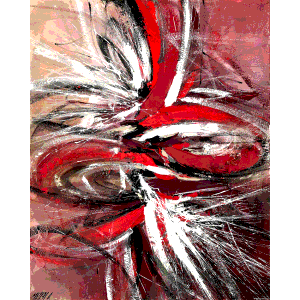Passion...  « Expression libre 2018 » by Olivier Messas, France,2018 (100 x 80)