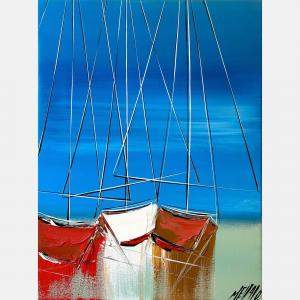 Le Temps Qui Passe... (Esprit Voile) By Olivier Messas, France,2023 (40 X 30)