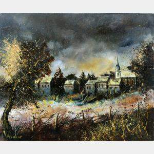 Village Ardennais By Pol Ledent, Belgium,2018 (50 X 60)