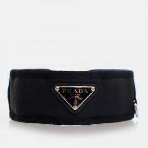 Pre Owned Prada Black Re Nylon Pet Collar