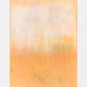 Mustard Abstract Painting Hj317 By Radek Smach, Czechia,2020 (90 X 70)