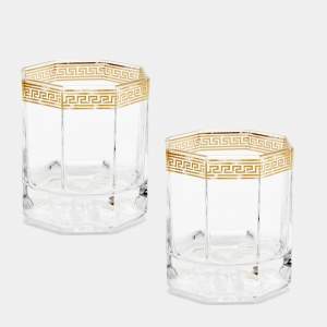 Rosenthal Meets Versace Medusa D’Or Whiskey Glasses Set of 2