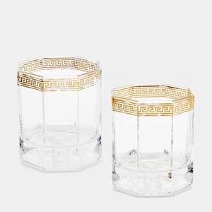 Rosenthal Meets Versace Medusa D’Or Whiskey Glasses Set of 2