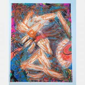 Prehispanic Abstraction By Ruben Nieto, United States,2024 (27.94 X 20.32)
