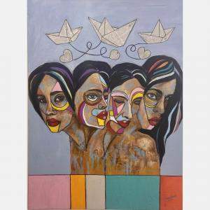 Sailors by Samar Kamel, Egypt, 2022 (120 x 100)