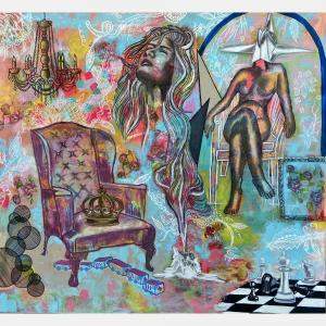 The dream by Samar Kamel, Egypt, 2023 (130 x 140)