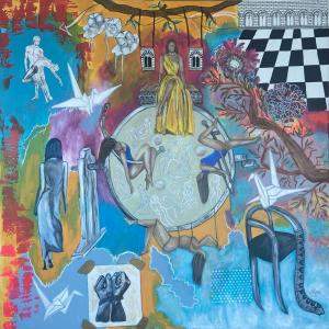 Fortuna by Samar Kamel, Egypt, 2023 (120 x 120)