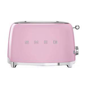 Smeg 50's Retro Style Aesthetic 2 Slice Toaster, Pink (Available for UAE Customers Only)