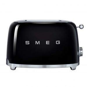 Smeg 50's Retro Style Aesthetic 2 Slice Toaster, Black (Available for UAE Customers Only)