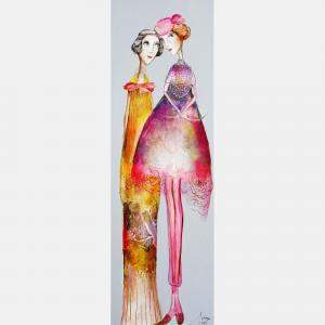 Mesdames Donata Et Eva By Sniege, France,2024 (60 X 20)