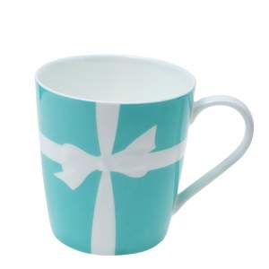 Tiffany & Co. Turquoise Porcelain Bow Mug