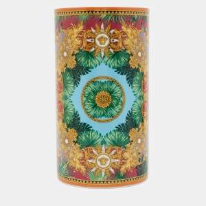 Pre Owned Versace Jungle Animalier Porcelain Vase 30 cm