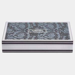 مملوكة مسبقًا Versace Barocco Silver Acrylic Domino Set