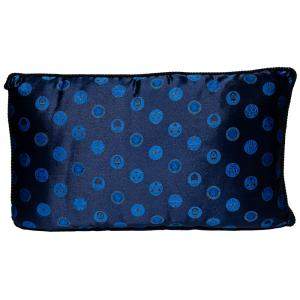 Versace Medusa Navy Blue Cotton Pillow