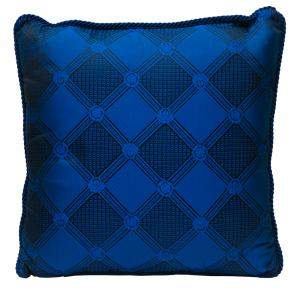 Versace Medusa Blue Cotton & Velvet Cushion 45 CM
