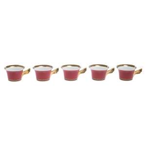 Versace x Rosenthal Medusa Porcelain Tea Cups Set of 5
