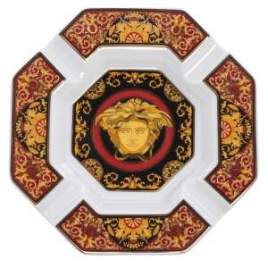 Versace x Rosenthal Medusa Porcelain Octagonal Ashtray 13.5 cm 