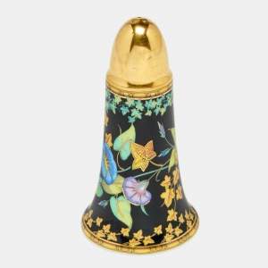 Rosenthal Meets Versace Gold Ivy Floral Print Porcelain Salt Shaker