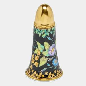 Rosenthal Meets Versace Gold Ivy Floral Print Porcelain Pepper Shaker
