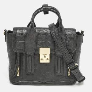 3.1 Phillip Lim Black Leather Mini Pashli Satchel