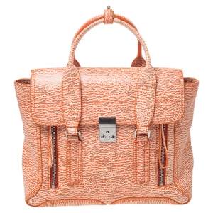 Pre Owned 3.1 Phillip Lim Antique Orange Leather Medium Pashli Satchel