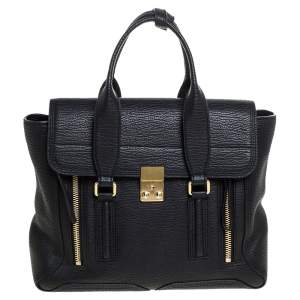 Pre Owned 3.1 Phillip Lim Black Leather Medium Pashli Satchel
