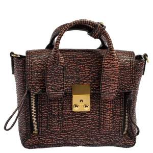 Pre Owned 3.1 Phillip Lim Black Lava Leather Mini Pashli Satchel