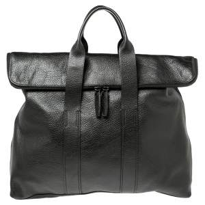 Pre Owned 3.1 Phillip Lim Black Leather 31 Hour Fold Over Tote