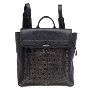 3.1 Phillip Lim Black/Grey Leather Pashli Backpack