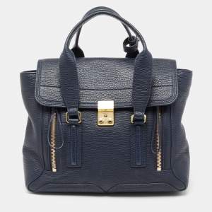 Pre Owned 3.1 Phillip Lim Blue Leather Pashli Medium Satchel