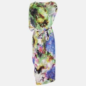 Marina Rinaldi Mulitcolor Printed Jersey Midi Dress XL